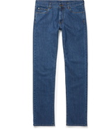 Canali - Straight-Leg Stretch-Denim Jeans - Blue