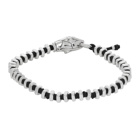 Vivienne Westwood Black and Silver Man. Avalon Beaded Bracelet