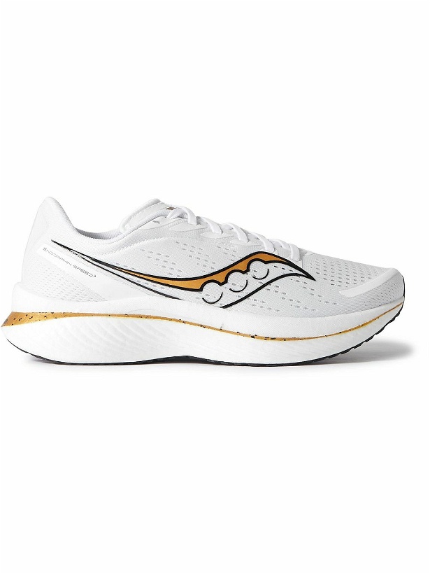 Photo: Saucony - Endorphin Speed 3 Rubber-Trimmed Mesh Running Sneakers - White