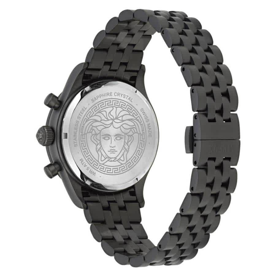 Versace Hellenyium Chronograph Quartz Black Dial Watch VECFA0624