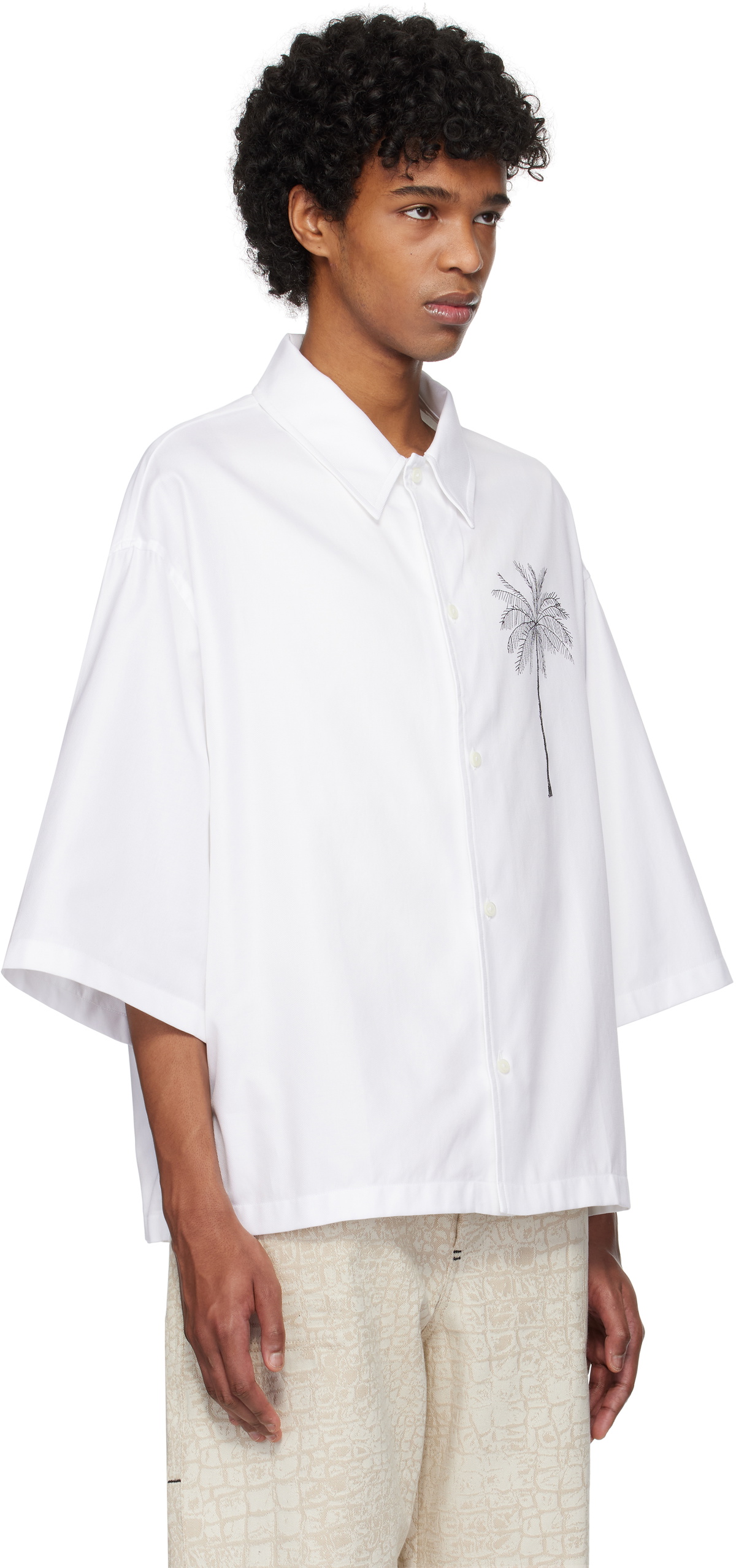 JACQUEMUS White La Croisière 'La Chemise Aloe' Shirt Jacquemus