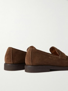 Officine Creative - Opera Suede Penny Loafers - Brown