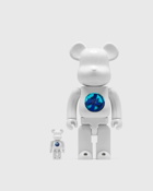 Medicom Bearbrick 400% Pil White Chrome 2 Pack Multi - Mens - Toys
