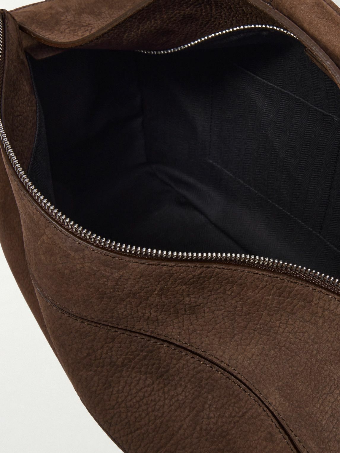 LOEWE - Puzzle Edge Large Logo-Debossed Nubuck Messenger Bag