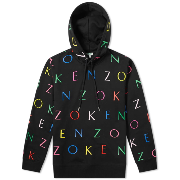 Photo: Kenzo All Over Letter Print Hoody - END. Exclusive