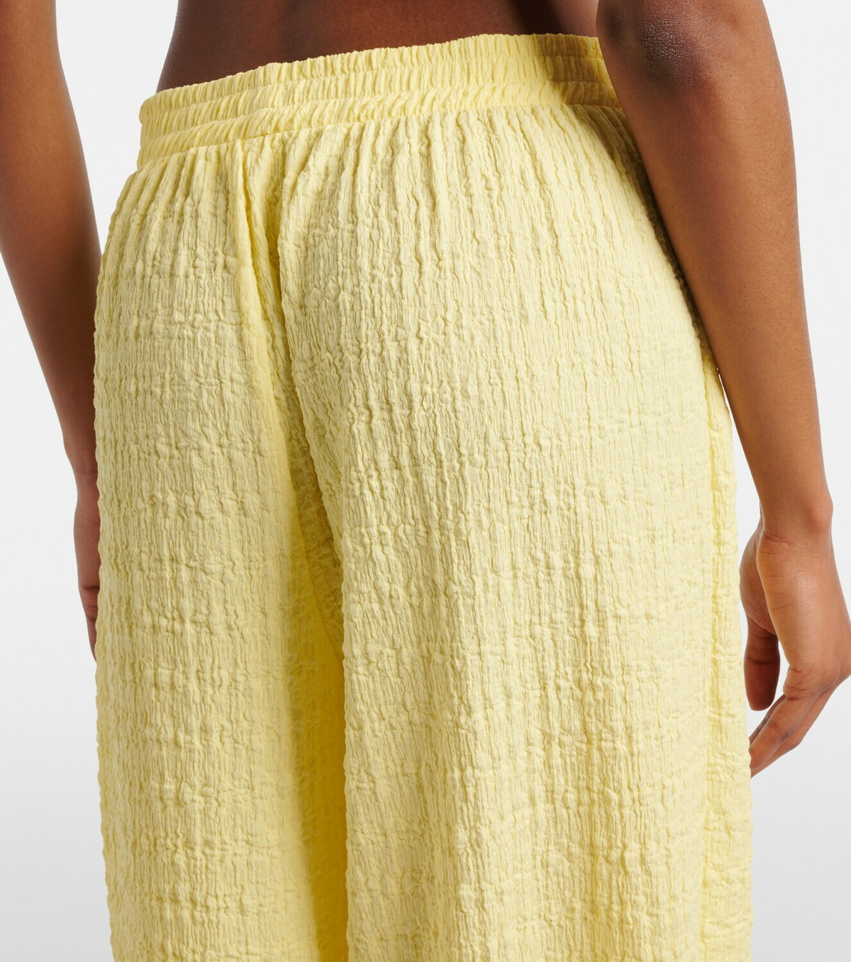 Jade Swim Mika seersucker wide-leg pants