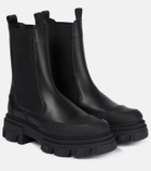 Ganni - Leather Chelsea boots