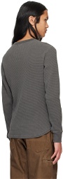John Elliott Gray Thermal Long Sleeve T-Shirt