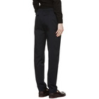 Loro Piana Navy Leisure Flat Trousers