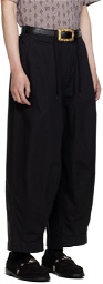 NEEDLES Black H.D. Military Trousers