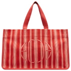 Bode Women's Parasol Stripe Tote in Rdwht 