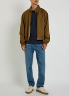 Gant Logo-embroidered Cotton T-shirt Navy
