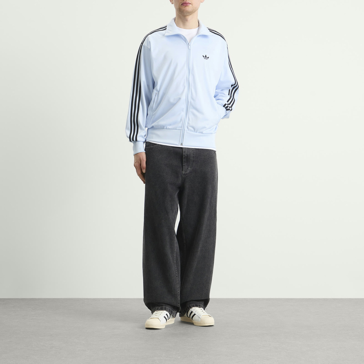 Adidas Men's Firebird Tracktop in Crystal Sky