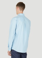 Crest Logo Embroidery Shirt in Light Blue