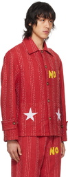 HARAGO Red Appliqué Jacket