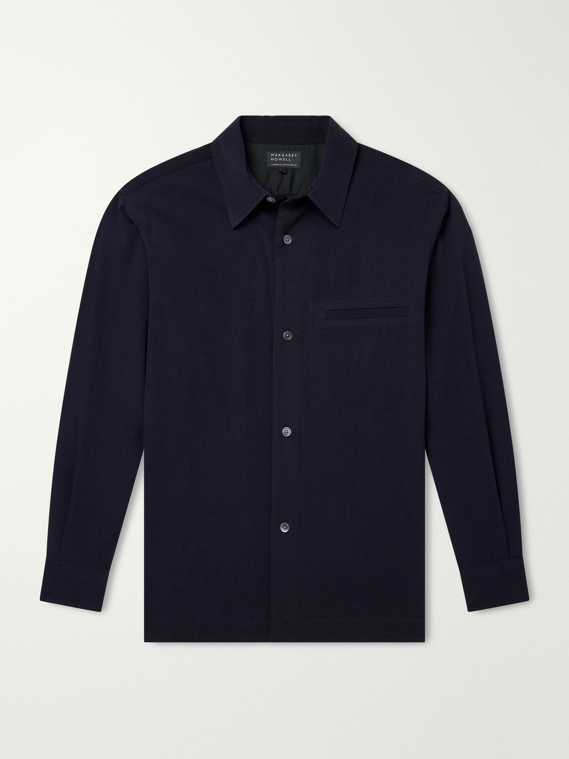 Margaret Howell - Brushed Wool-Twill Shirt - Blue