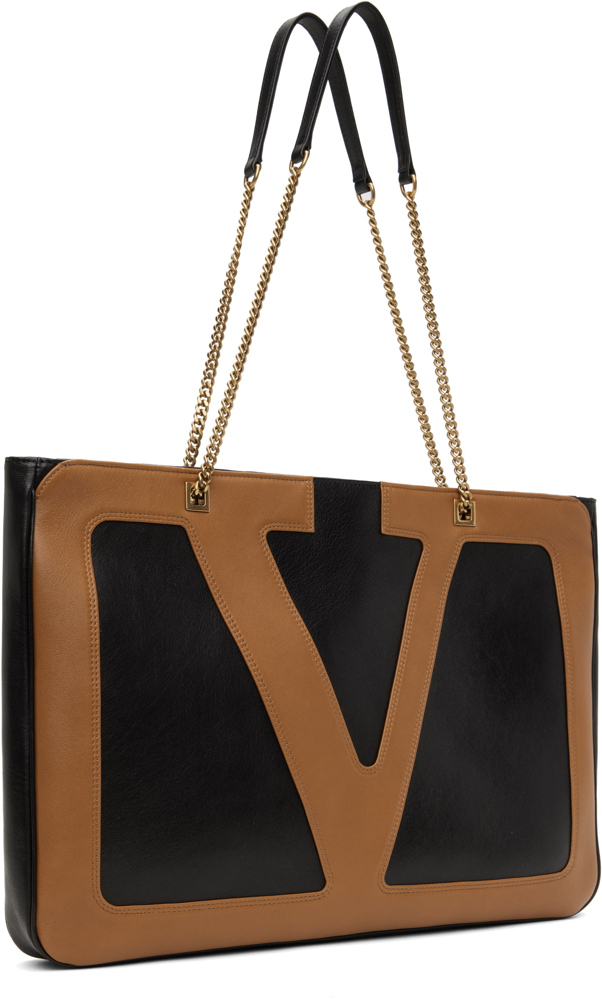 Valentino Garavani Brown & Black Viva Superstar Nappa