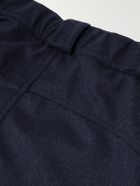 Brunello Cucinelli - Straight-Leg Padded Shell-Trimmed Wool-Felt Ski Pants - Blue