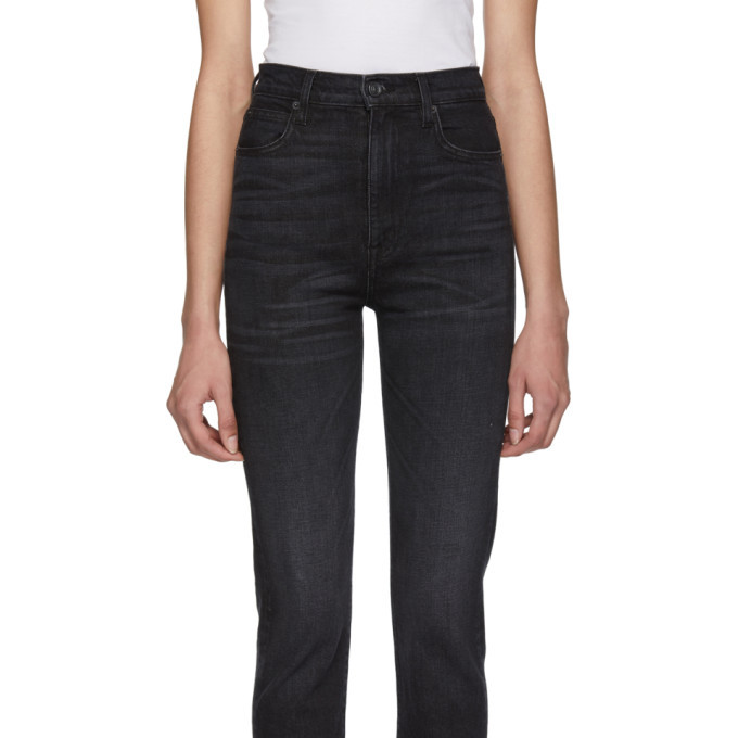 SLVRLAKE Black Beatnik High-Rise Slim-Fit Jeans SLVRLAKE