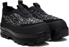 Diemme Black & White Badia Basso Shearling Sneakers