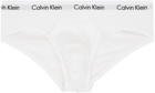 Calvin Klein Underwear Three-Pack White Hip Briefs