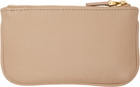 Valentino Garavani Pink VLogo Signature Grainy Calfskin Coin Pouch