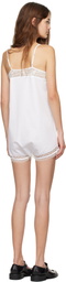 Bode White Tennis Lace Teddy Minidress