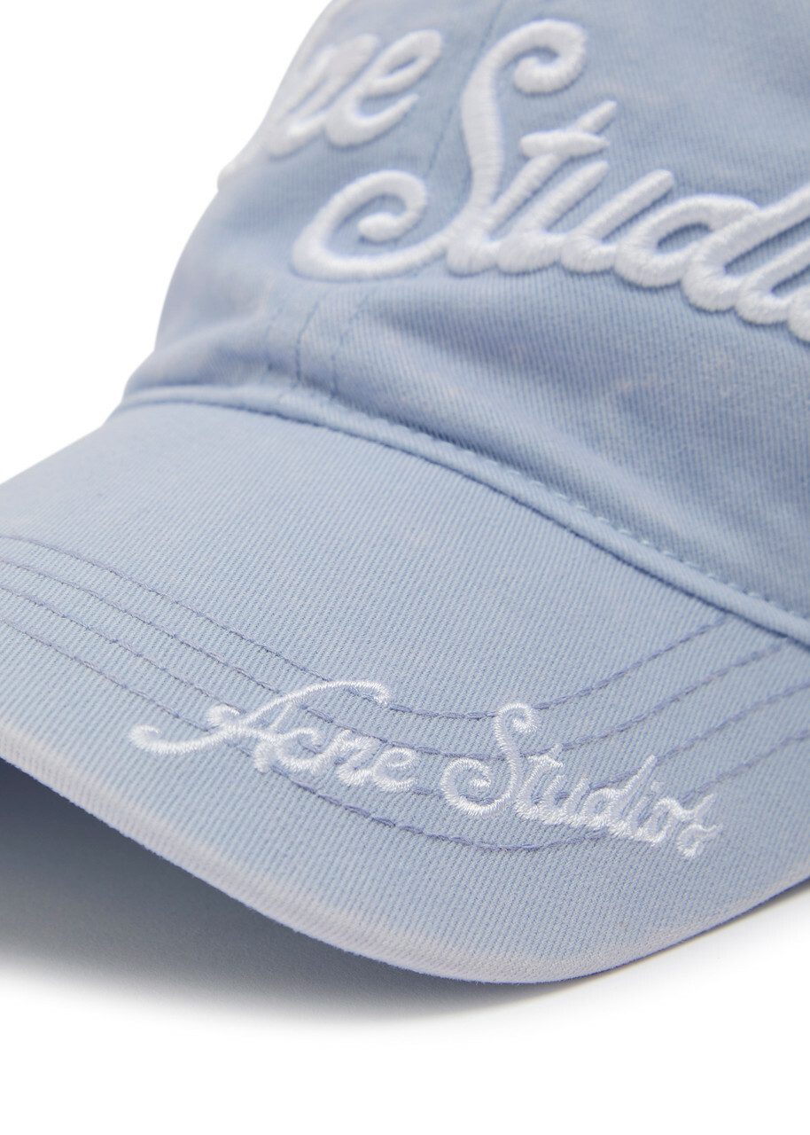 Acne Studios Logo-embroidered Cotton cap - Light Blue - One Size