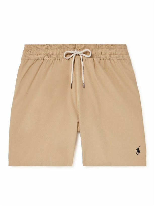 Photo: Polo Ralph Lauren - Traveler Straight-Leg Mid-Length Swim Shorts - Brown