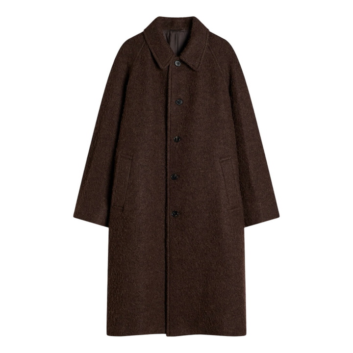 Photo: Kaptain Sunshine Men's Napping Wool Umbrella Coat in Top Brown