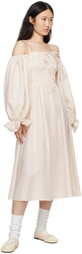 Sleeper Off-White Cancan Maxi Dress