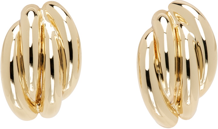 Photo: ANINE BING Gold Knot Earrings