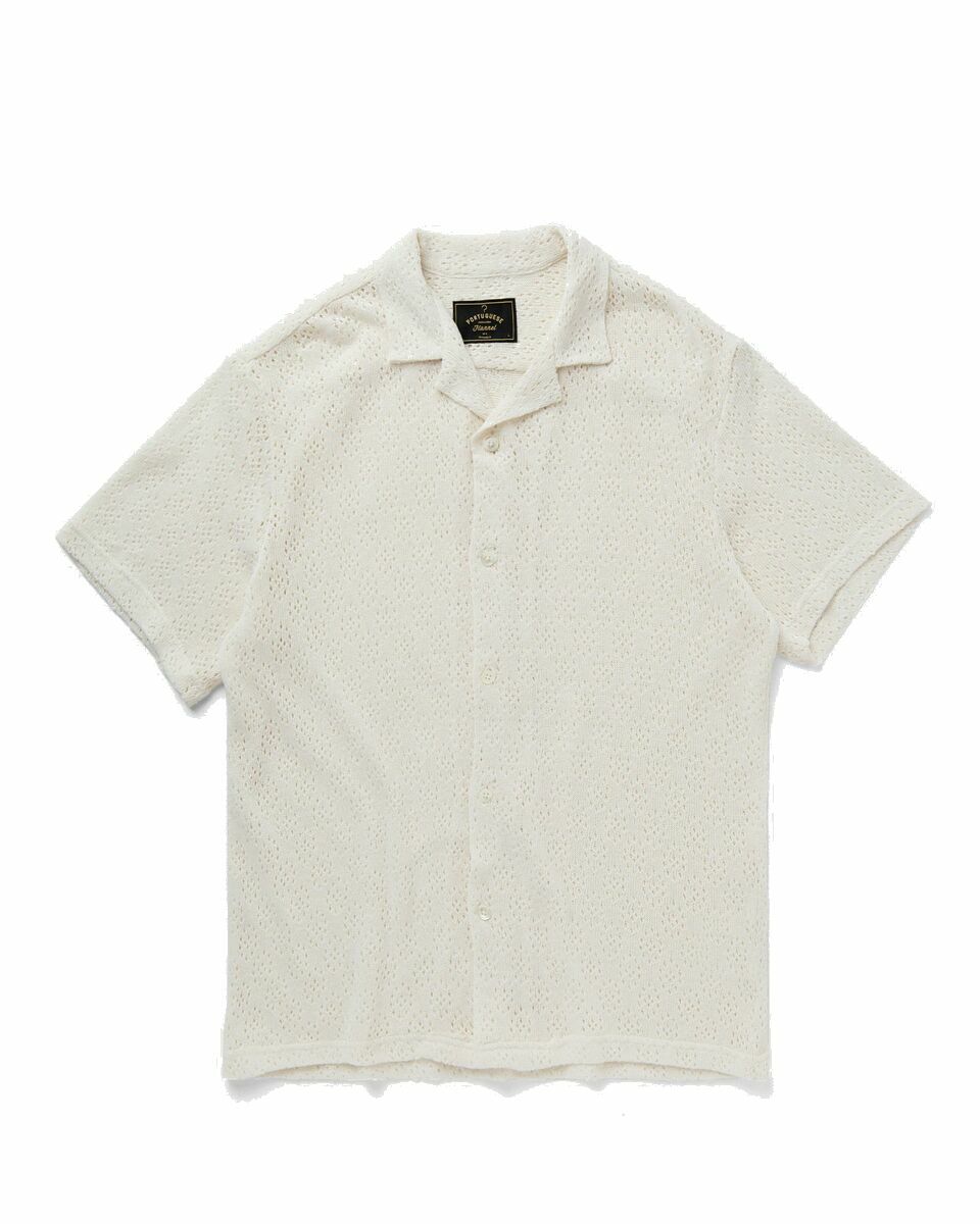 Photo: Portuguese Flannel Ground White - Mens - Shortsleeves