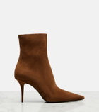 Saint Laurent Ashley 90 suede ankle boots