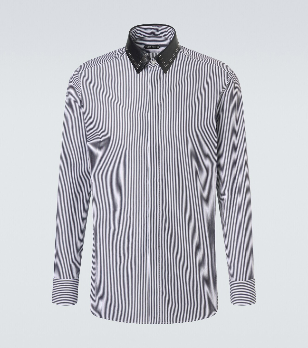 Tom Ford Striped cotton poplin shirt