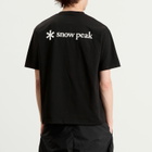 Snow Peak Men's Back Printed Logo T-Shirt in Black