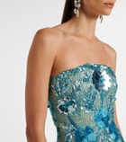 Rachel Gilbert Pierre embellished bustier gown