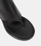 Miu Miu Thong leather ankle sandals