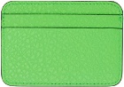 Acne Studios Green Leather Card Holder