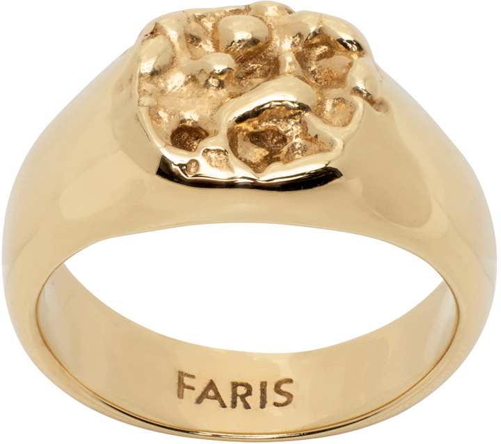 Photo: FARIS Gold Roca Crown Signet Ring