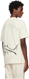 Palm Angels Off-White Broken Shark Classic T-Shirt