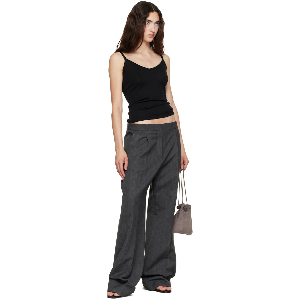 FLORE FLORE Black Isla Camisole