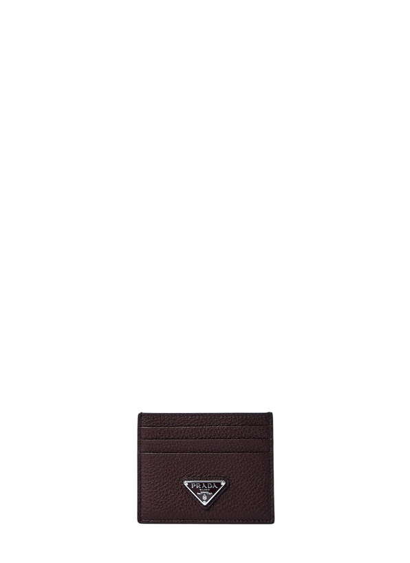 Photo: Prada Logo Plaque Cardholder