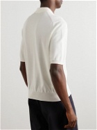 Incotex - Cotton-Piqué Polo Shirt - White