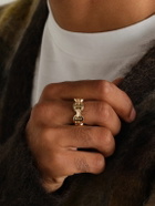 HOORSENBUHS - Brute Classic Tri-Link 18-Karat Gold Ring - Gold