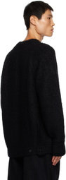 stein Black Dropped Shoulders Cardigan