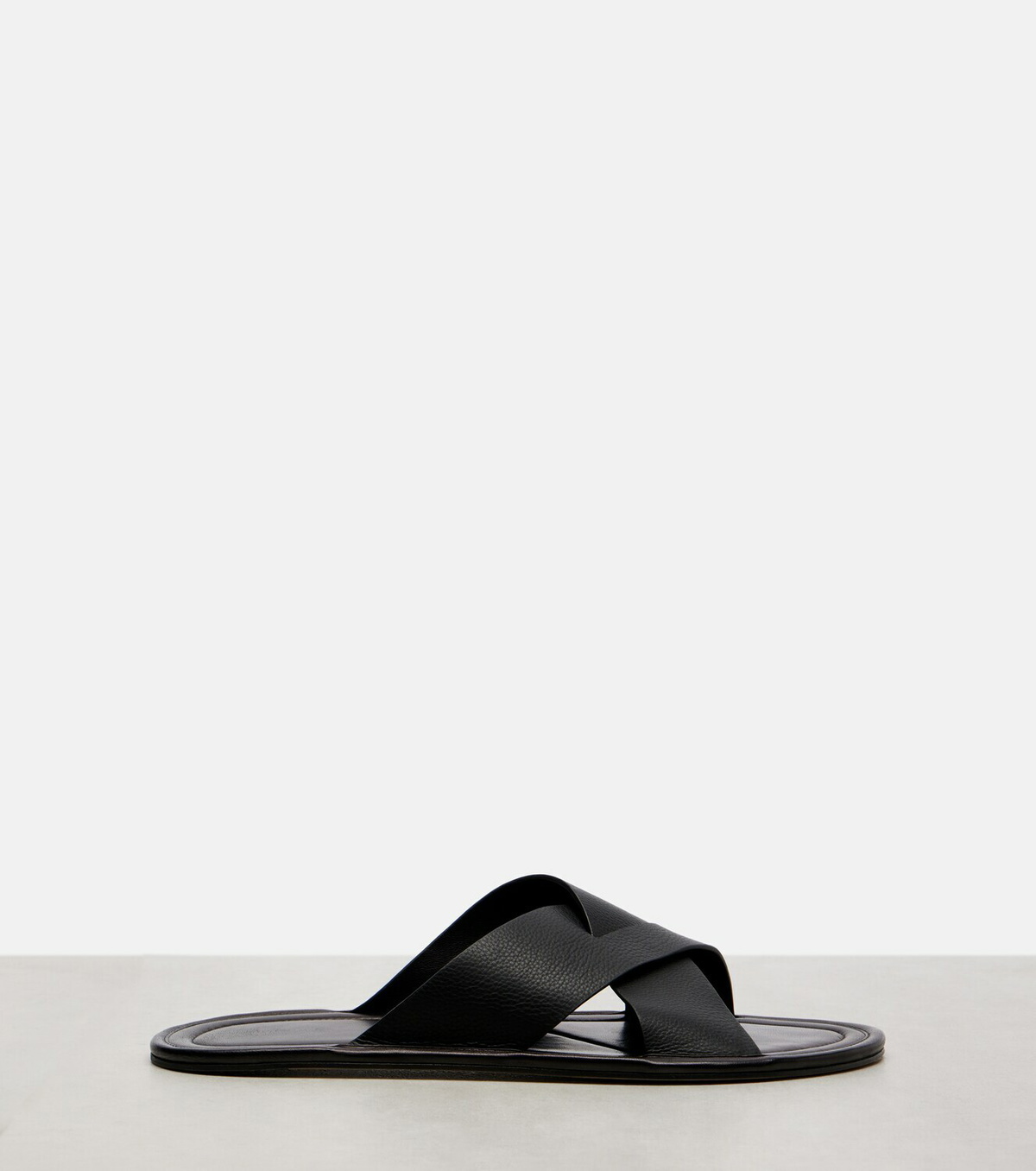 The Row Malick Cross leather sandals