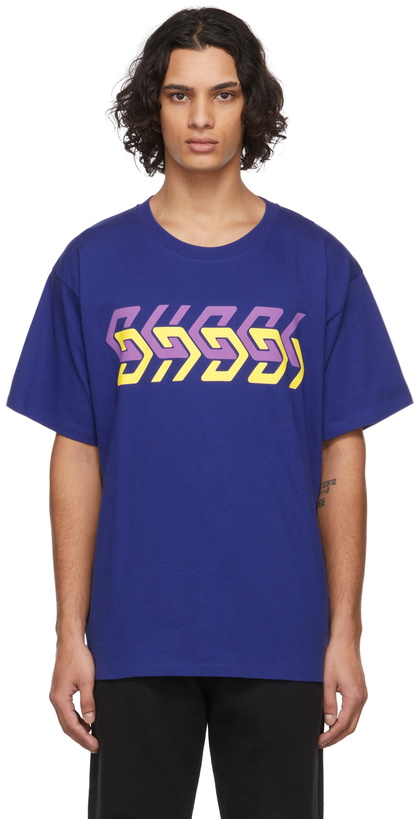 Photo: Gucci Blue Mirror T-Shirt