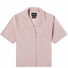 Howlin by Morrison Women's Howlin' Cocktail In Towel For The Girls Short Sleeve Shirt in Cloud Pink