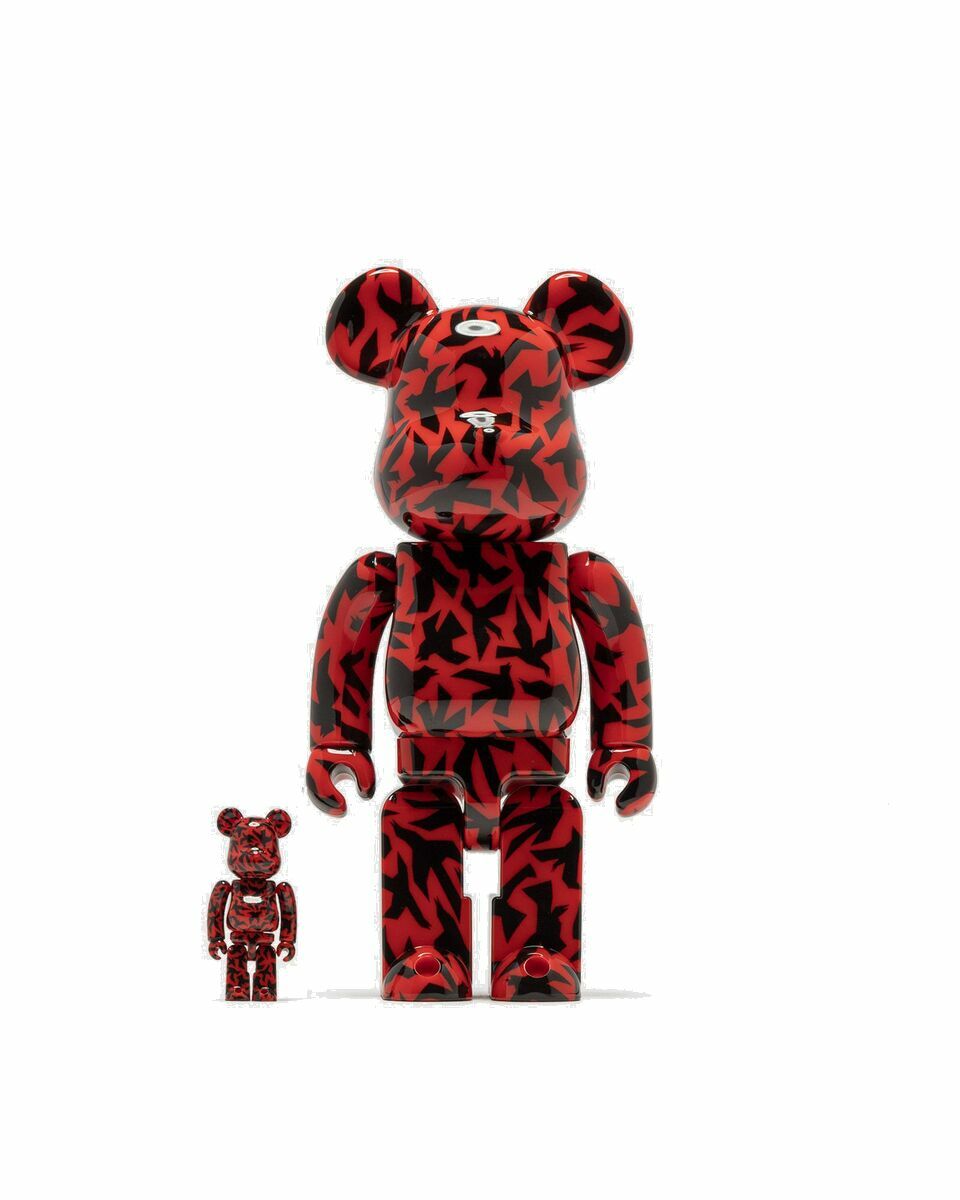 Photo: Medicom Bearbrick 400% Alfred Hitchcock The Birds 2 Pack Black|Red - Mens - Toys